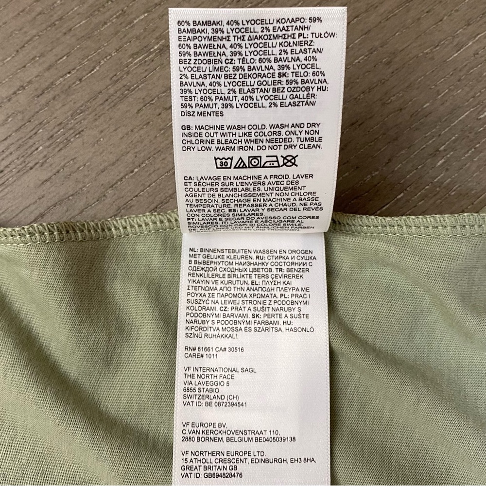 NWT The North Face Women’s Tea Green W Terrain SS Large Short Sleeve Tee - Picture 11 of 16